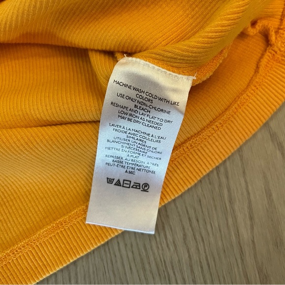 Maeve Anthropologie Mango Orange Ribbed Ruffle Tank Top - Picture 7 of 11